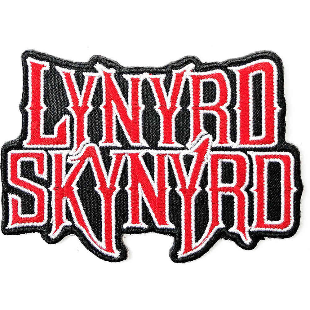 Lynyrd Skynyrd - Logo Patch - Rood/Zwart